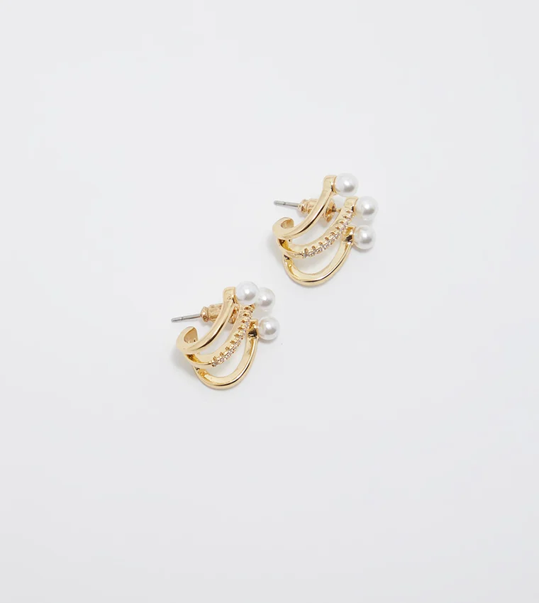 ALDO ELAINA Embellished Gold-Tone Earrings